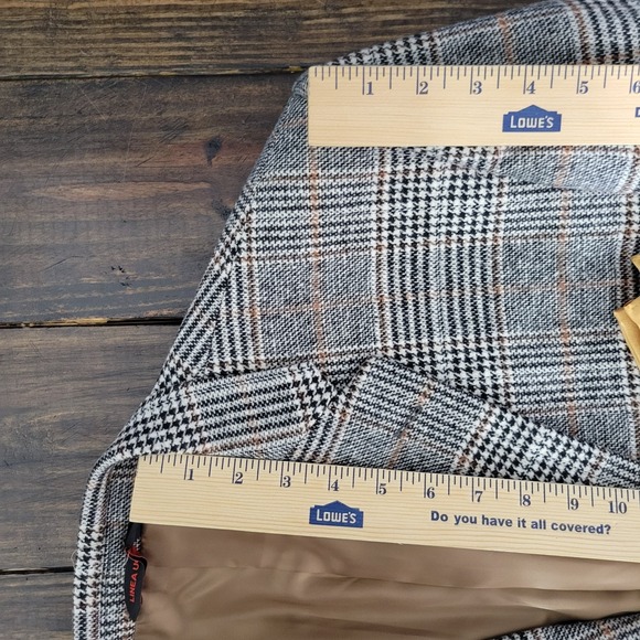 Linea Uomo Men's Sport Coat Wool Blend Heavy Flannel Plaid Luxury Fabric 50L - Picture 4 of 16